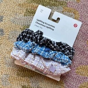 Unique Colorway! Lululemon NWT Uplifting Scrunchies SET OF 3